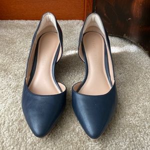 Kelly & Katie D’orsay Wedge Pumps - Navy Blue